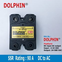 Solid State Relay SSR  Rating : 90 A  DC input AC Output