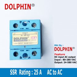 Solid State Relay SSR  Rating : 25 A  AC input AC Output