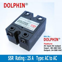 Solid State Relay SSR  Rating : 40 A  AC input AC Output